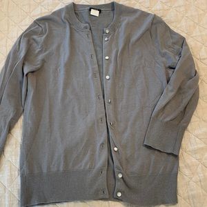 J. Crew Classic Cardigan in Gray